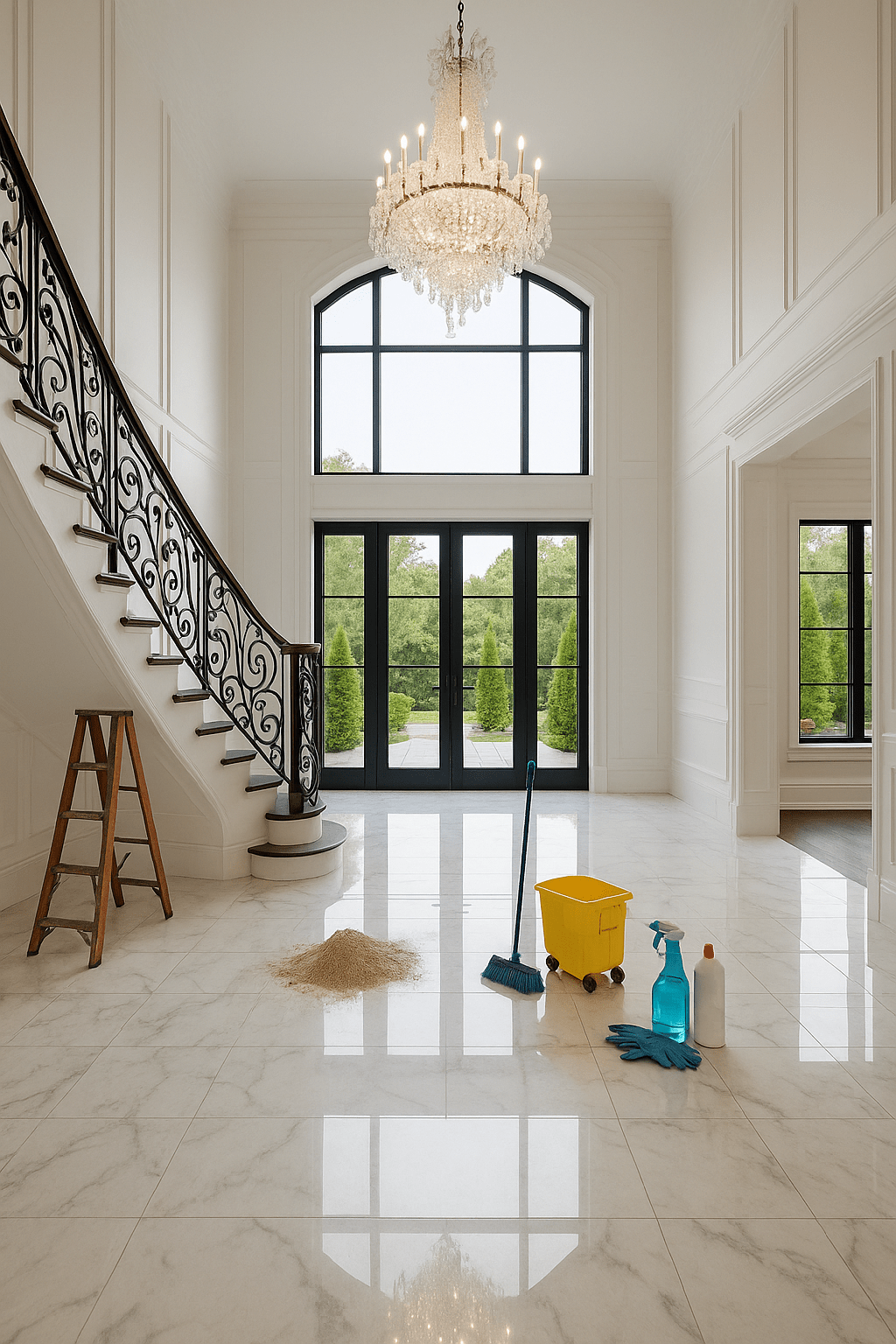 Post-construction cleaning in a modern GTA & Simcoe County home