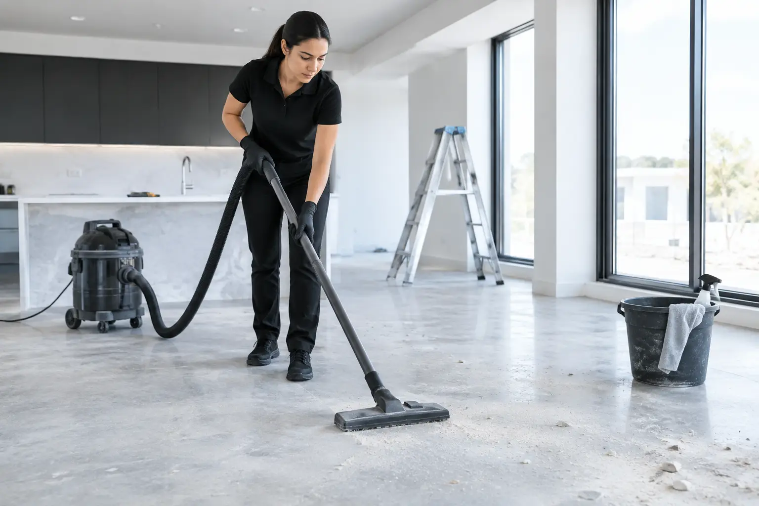 Construction Dust Cleaning After the Crew Leaves