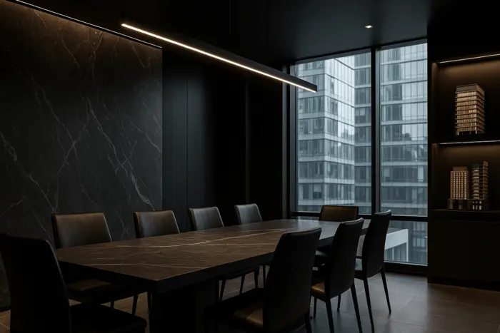 Executive conference room for office and commercial cleaning
